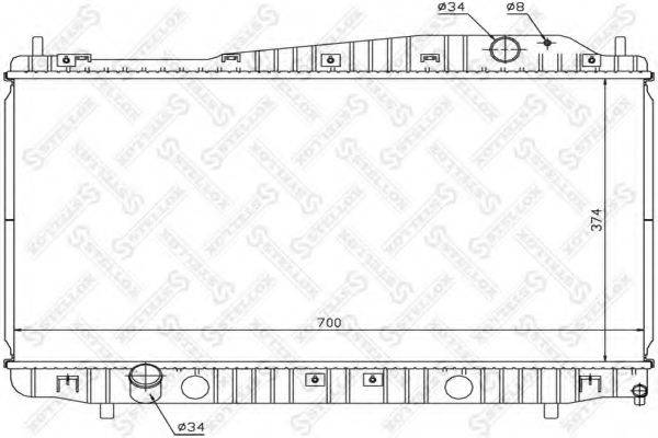 STELLOX 1025682SX Радіатор, охолодження двигуна