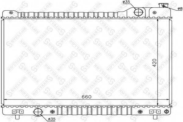 STELLOX 1025846SX Радіатор, охолодження двигуна