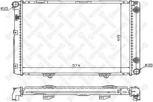 STELLOX 1025910SX Радіатор, охолодження двигуна