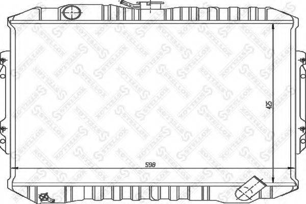 STELLOX 1025951SX Радіатор, охолодження двигуна