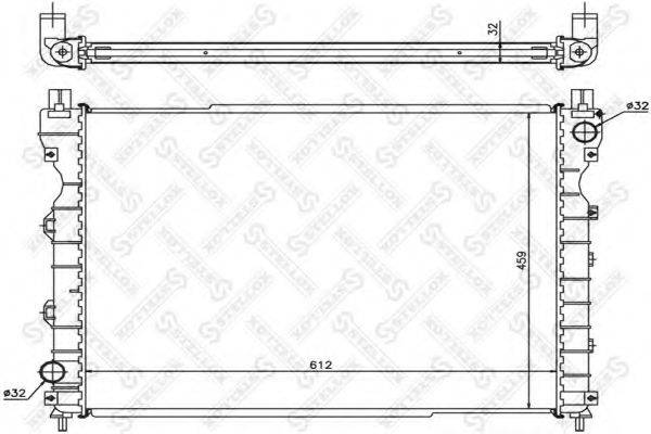 STELLOX 1026283SX Радіатор, охолодження двигуна