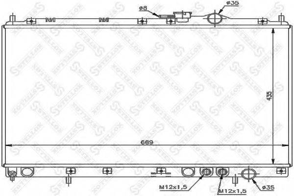 STELLOX 1026481SX Радіатор, охолодження двигуна