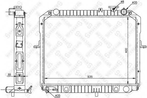 STELLOX 1026492SX Радіатор, охолодження двигуна