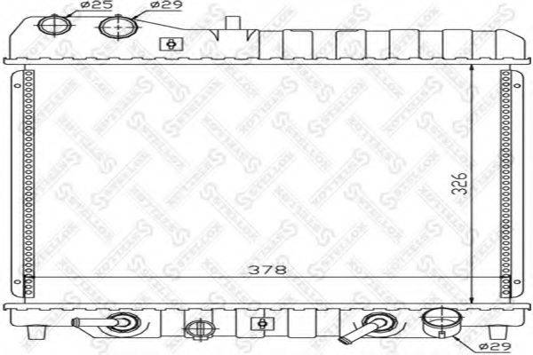 STELLOX 1026668SX Радіатор, охолодження двигуна