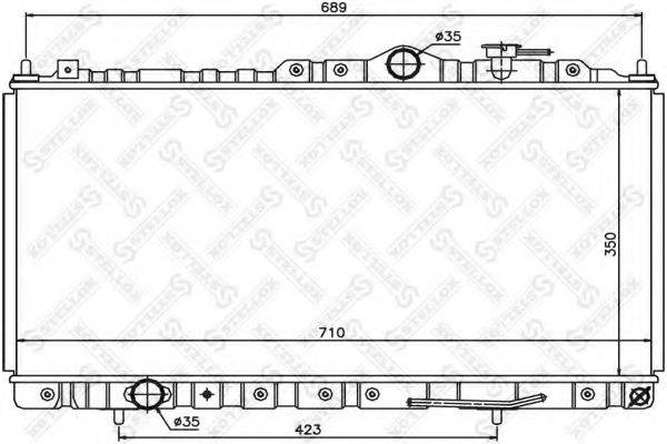 MITSUBISHI MR373098 Радіатор, охолодження двигуна; Радіатор, Тяговий акумулятор