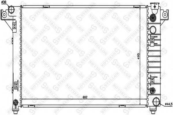 STELLOX 1026741SX Радіатор, охолодження двигуна