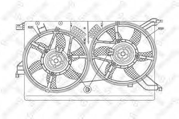 STELLOX 2999056SX Вентилятор, охолодження двигуна