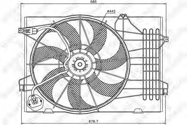 STELLOX 2999376SX Вентилятор, охолодження двигуна
