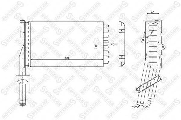 RENAULT TRUCKS 7701032525 Теплообмінник, опалення салону