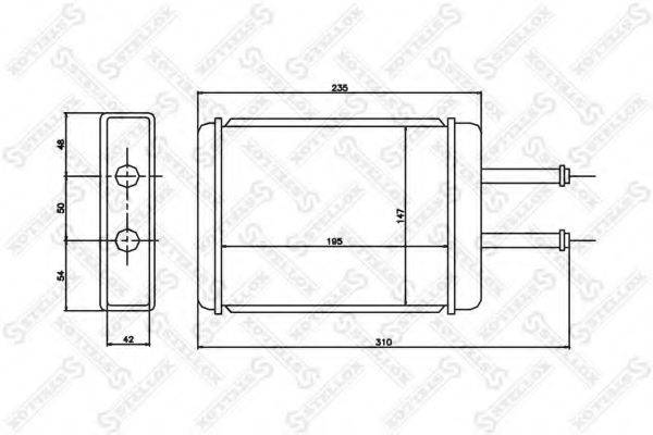 STELLOX 1035186SX Теплообмінник, опалення салону