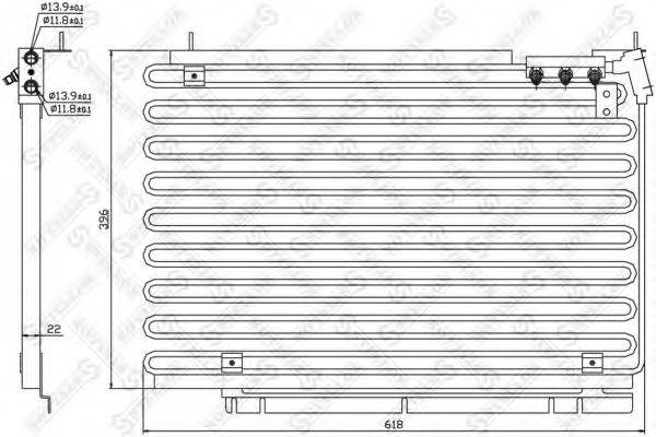 STELLOX 1045291SX Конденсатор, кондиціонер