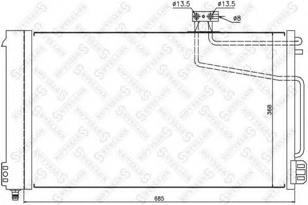 BEHR_ A 169 500 07 54 Конденсатор, кондиціонер