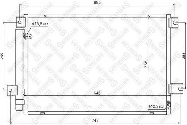 STELLOX 1045728SX Конденсатор, кондиціонер