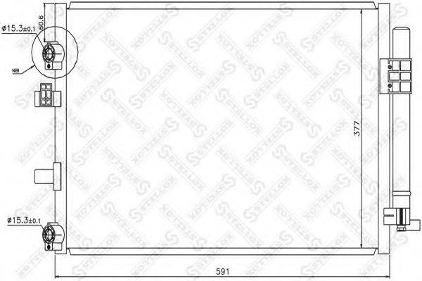 STELLOX 1045740SX Конденсатор, кондиціонер