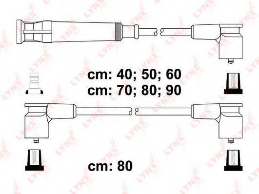 LYNXAUTO SPC1409 Комплект дротів запалювання