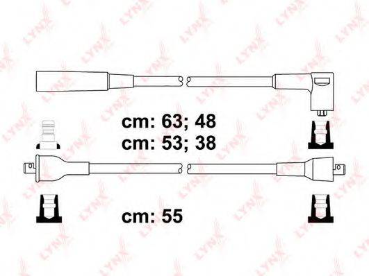 LYNXAUTO SPC7502 Комплект дротів запалювання