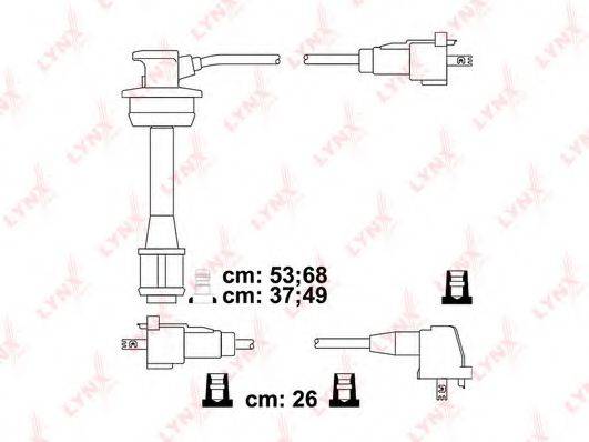 LYNXAUTO SPC7525 Комплект дротів запалювання