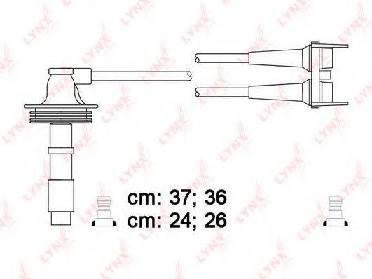 LYNXAUTO SPC7815 Комплект дротів запалювання