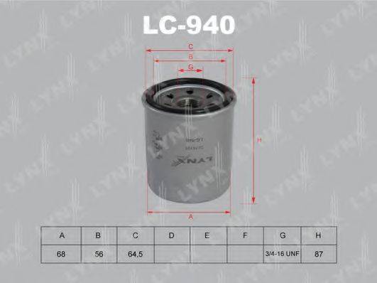 LYNXAUTO LC940 Масляний фільтр