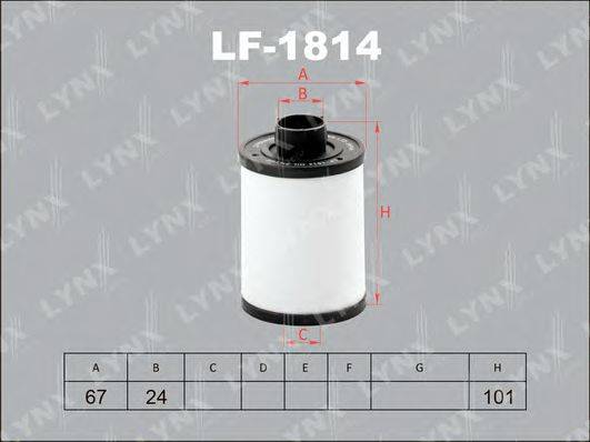 LYNXAUTO LF1814 Паливний фільтр