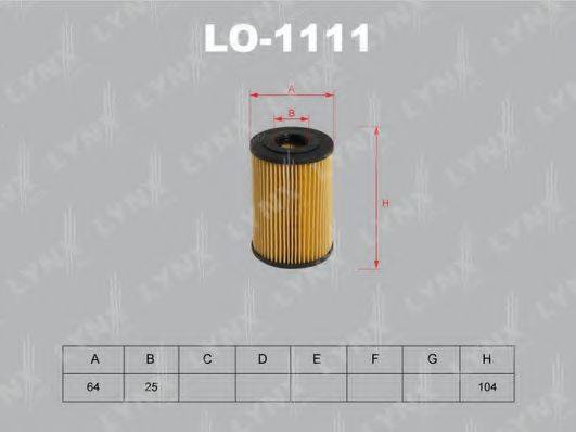 LYNXAUTO LO1111 Масляний фільтр