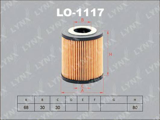 LYNXAUTO LO1117 Масляний фільтр