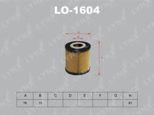 LYNXAUTO LO1604 Масляний фільтр