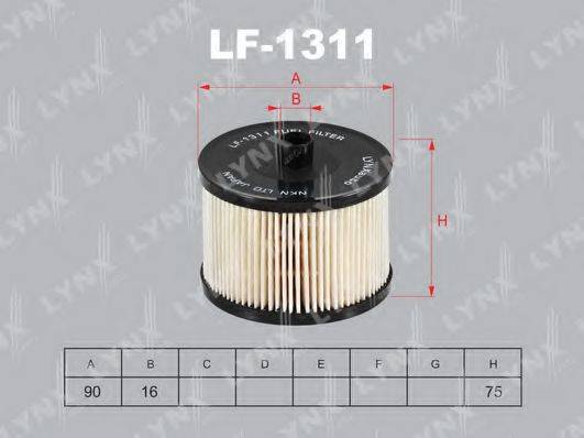 LYNXAUTO LF1311 Паливний фільтр