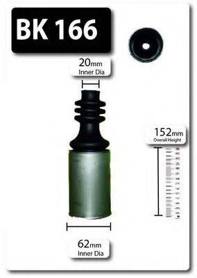 SHAFTEC BK166 Комплект пильника, приводний вал