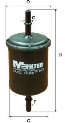 MFILTER BF672 Паливний фільтр
