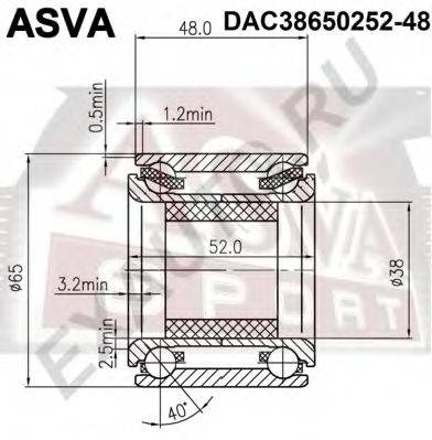 ASVA DAC3865025248 Підшипник маточини колеса