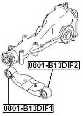 SUBARU 41310-AG022 Підвіска, важіль незалежної підвіски колеса