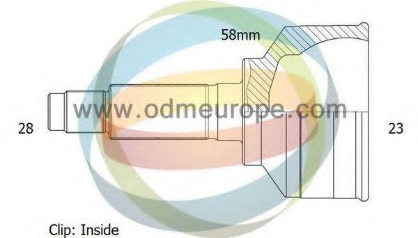 ODM-MULTIPARTS 12271398 Шарнірний комплект, приводний вал