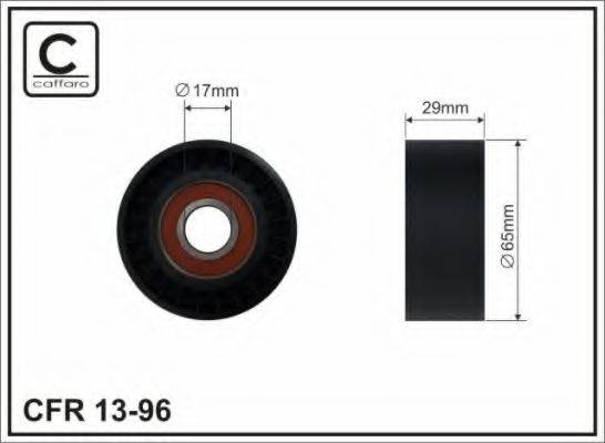 CAFFARO 1396 Натяжний ролик, полікліновий ремінь