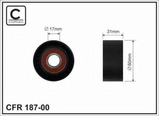 CAFFARO 18700 Натяжний ролик, полікліновий ремінь
