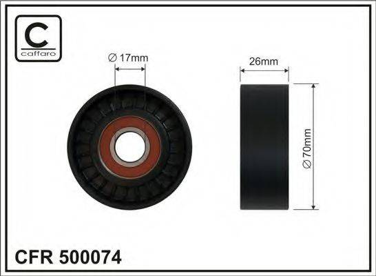 CAFFARO 500074 Натяжний ролик, полікліновий ремінь