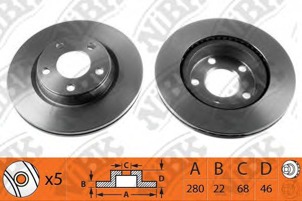 NIBK RN1085 гальмівний диск