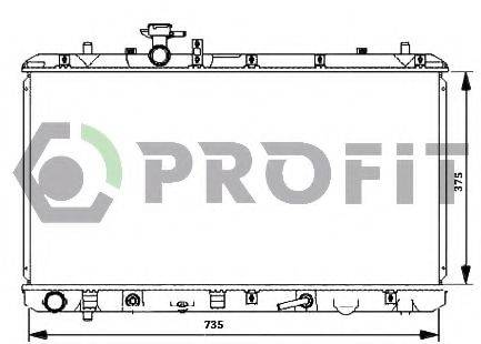 PROFIT PR7052N1 Радіатор, охолодження двигуна