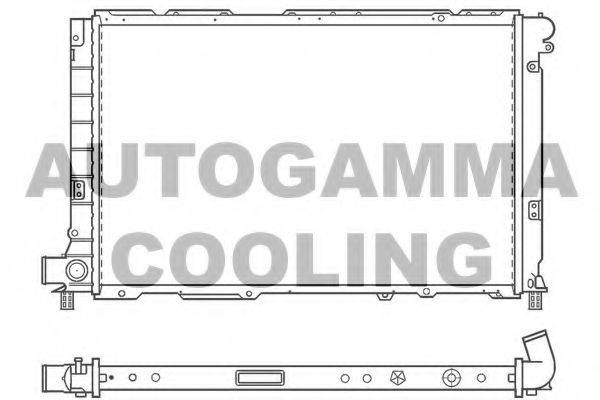 AUTOGAMMA 100143 Радіатор, охолодження двигуна