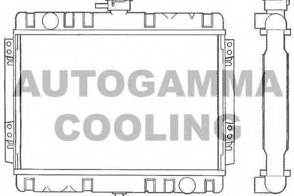 AUTOGAMMA 100321 Радіатор, охолодження двигуна
