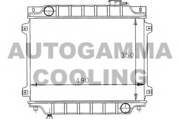 AUTOGAMMA 100492 Радіатор, охолодження двигуна