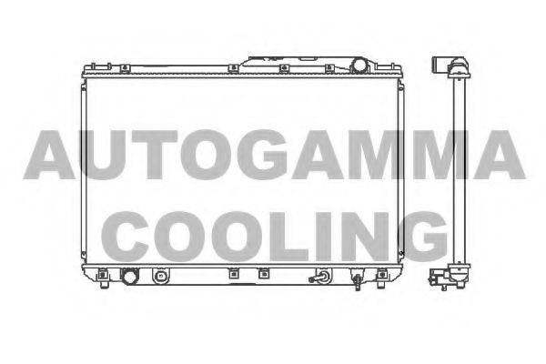 AUTOGAMMA 101136 Радіатор, охолодження двигуна