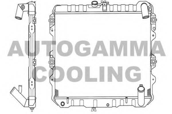 AUTOGAMMA 101216 Радіатор, охолодження двигуна