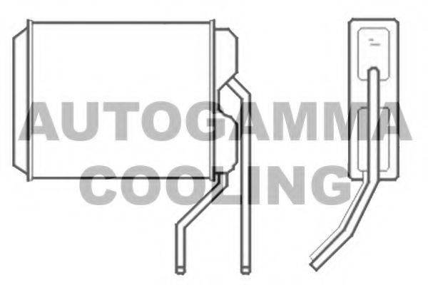 AUTOGAMMA 102580 Теплообмінник, опалення салону