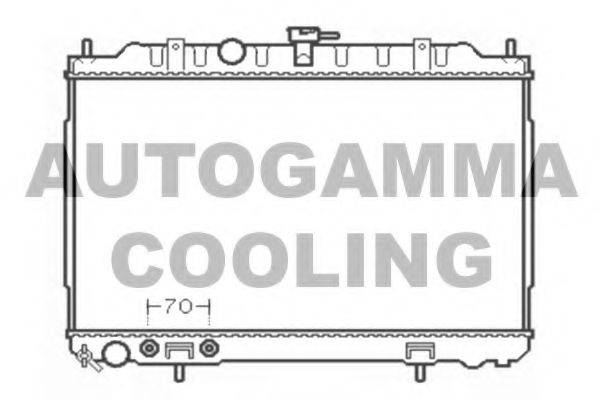 AUTOGAMMA 103348 Радіатор, охолодження двигуна