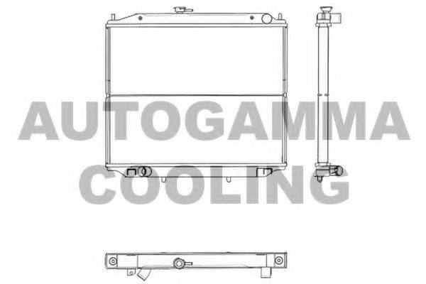 AUTOGAMMA 103825 Радіатор, охолодження двигуна