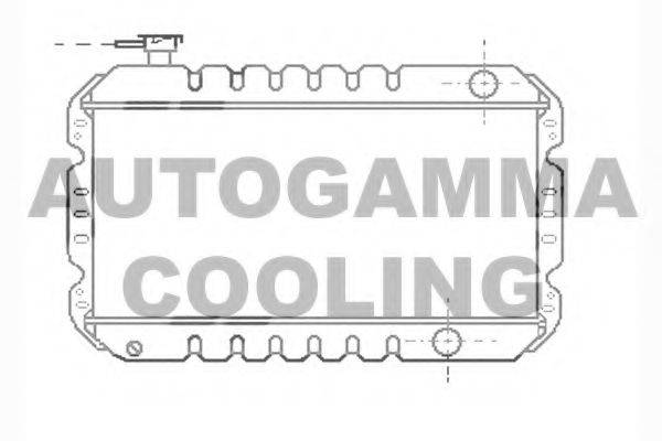 AUTOGAMMA 104375 Радіатор, охолодження двигуна