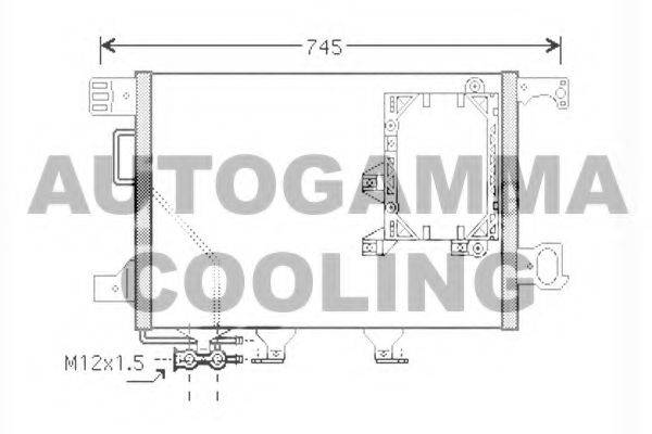AUTOGAMMA 104458 Конденсатор, кондиціонер