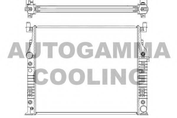 AUTOGAMMA 104851 Радіатор, охолодження двигуна