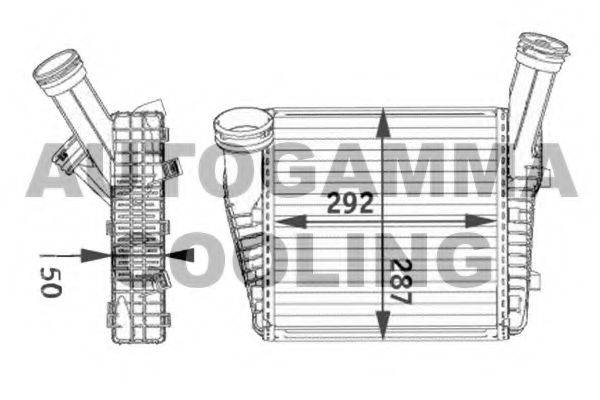 AUTOGAMMA 104892 Інтеркулер